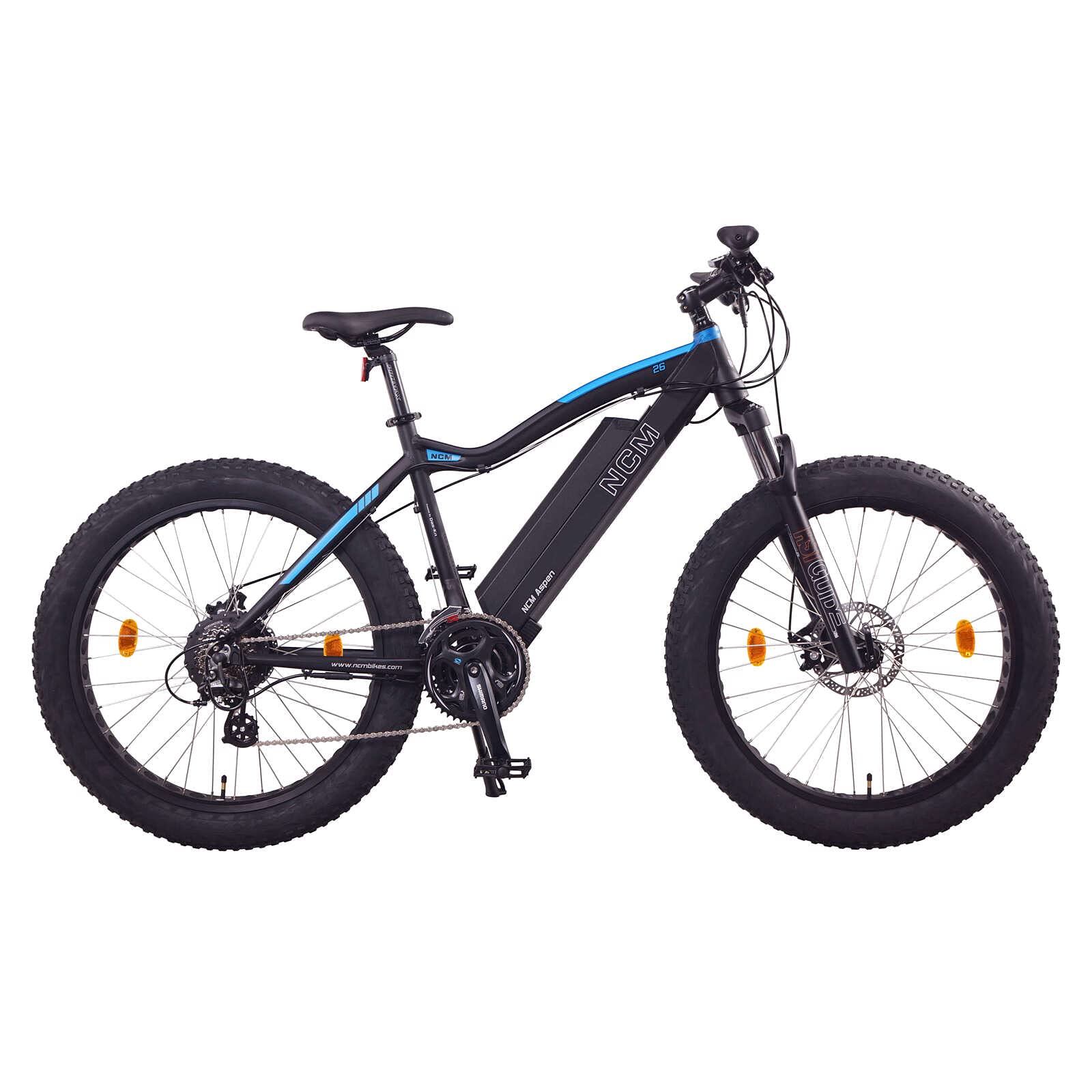 NCM Aspen Plus Fat Electric Bike,E-Bike, 48V 16Ah 250W, E-MTB 768Wh Battery  [Black 26\