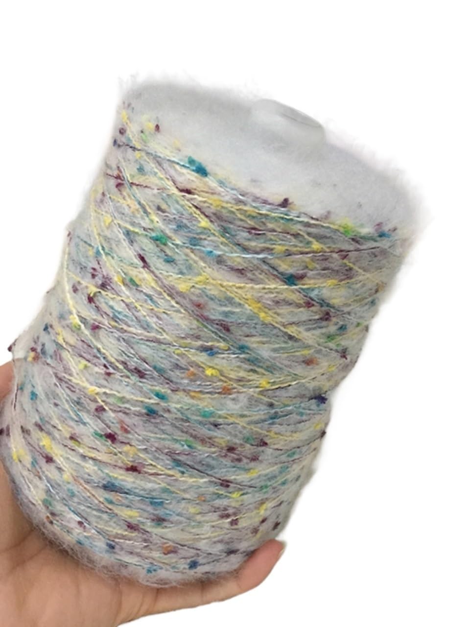 500g di lana mohair a pois colorati fai da te, morbida sciarpa maglione lavorato a mano, cappotto, cablaggio in mohair
