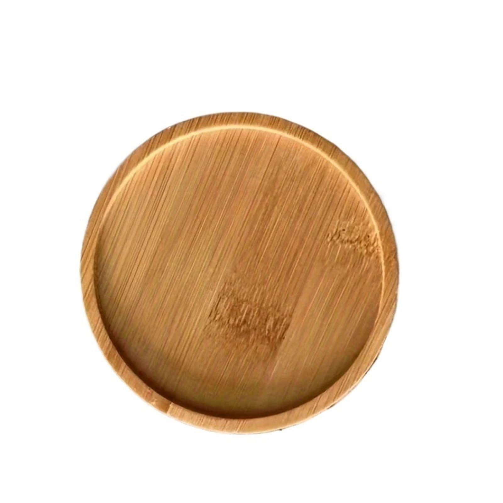 Insulated Coasters 6pcs Tea Bamboo Coaster Heat Insulation Mat Round Wooden Thermal Pads for Home Decor Dining Table