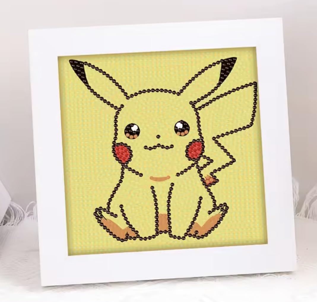 Pokemon | Pikachu Diamond Art | With Frame | 15+ Years | Design 11