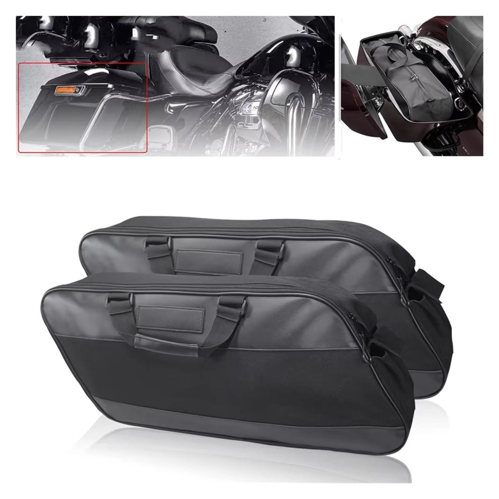 Moto Paraurti Borsa per Touring per Road per King per Electra per Street per Glide per Ultra Portapacchi per Moto Borsa da Sella(1 pc)
