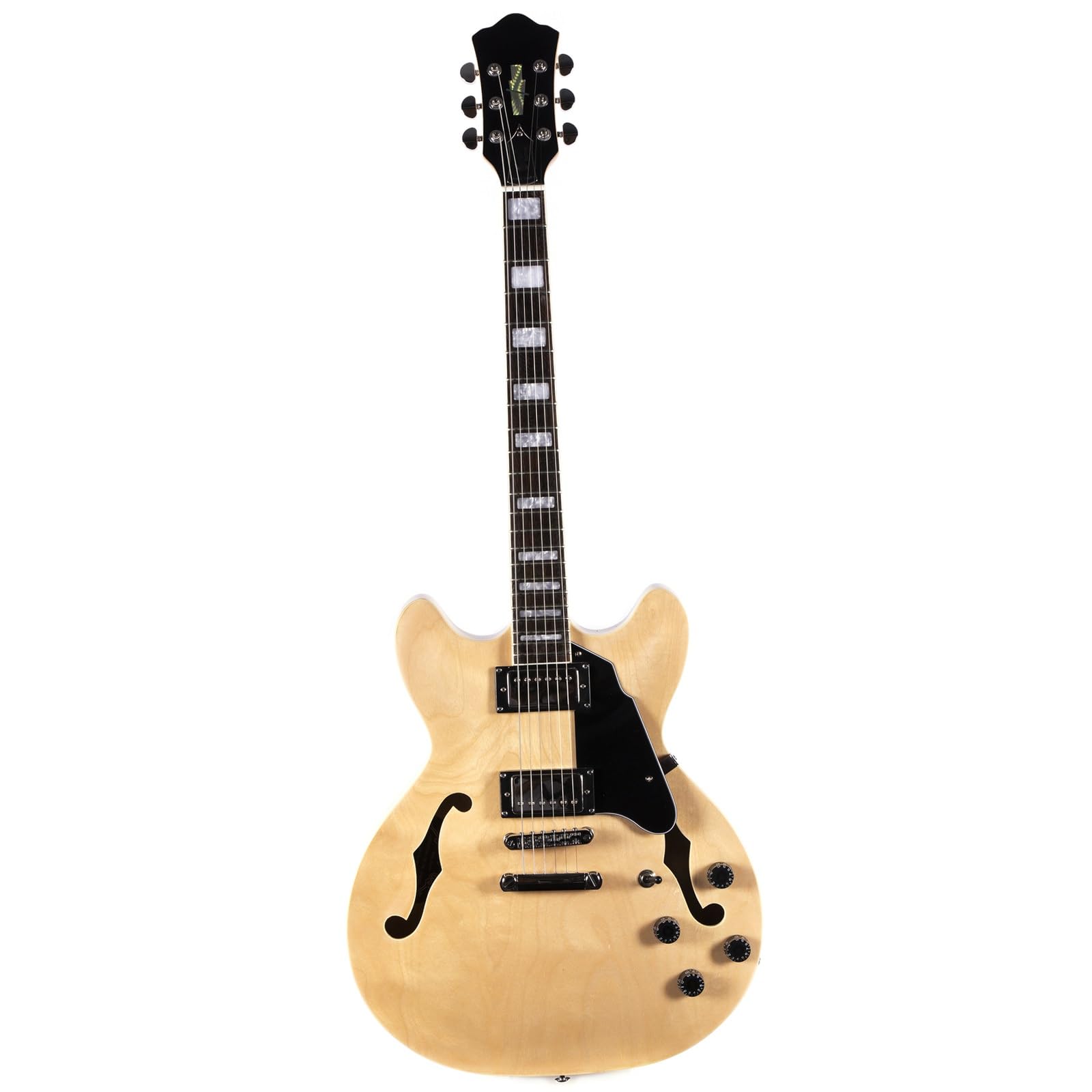 Standard Gitara Elektryczna 6 Strunowa Gitara Elektryczna Typu Semi Hollow Body W Naturalnym Kolorze Przeznaczona Dla Osób Praworęcznych Profesjonalna Wydajność