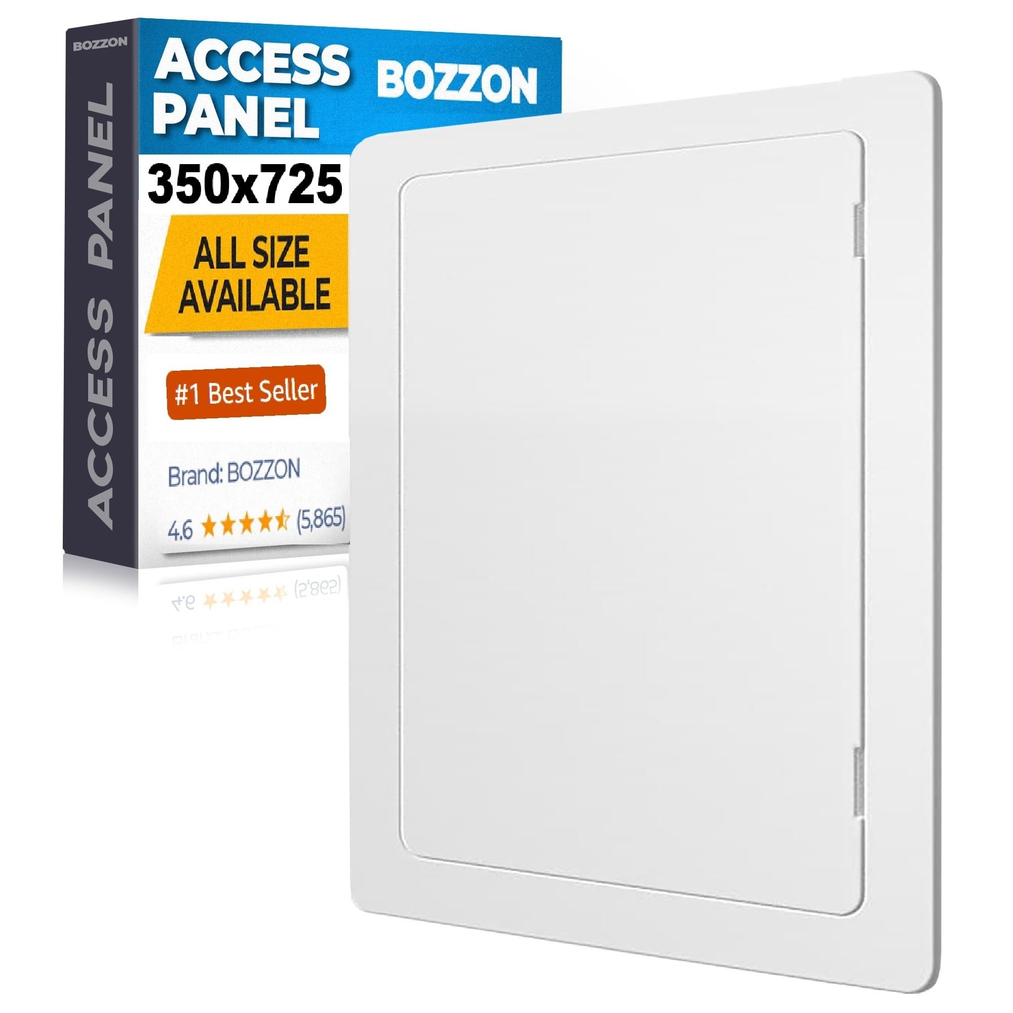 Plastic Access Panel 300x300 mm – Paintable Inspection Hatch for Wall & Ceiling – Fuse Box Cover, Conceals Wires & Pipes – Flush Fit Easy-Install Access Door – Durable White Plastic — view 18