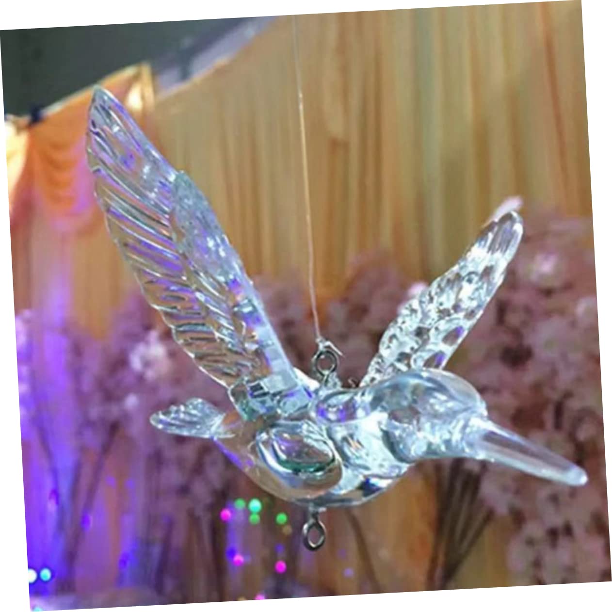 Ipetboom 20 Pezzi Decorazioni Uccelli Trasparenti Appesi per Decorazione Matrimonio e Feste e Giardino Facili da e Resistenti