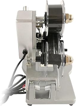 Foil Press Machine, Ribbon Date Code Printer, Expiration Machine Manual Hot Foil Press Printer Tool Thermal, Craft Making