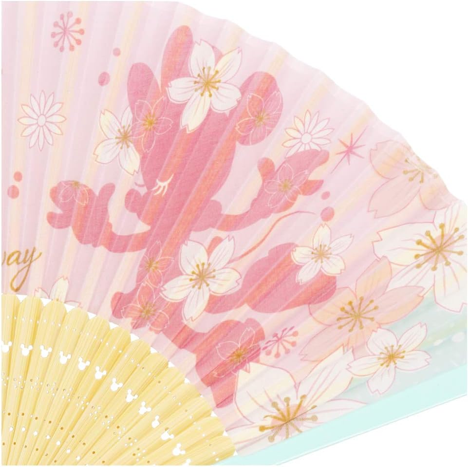 Amazon Co Jp 桜シリーズ 扇子 Sakura Sway ミニー マウス フィガロ ディズニー せんす 折りたたみ うちわ ピンク 花柄 サクラ デザイン グッズ リゾート限定 お土産 服 ファッション小物