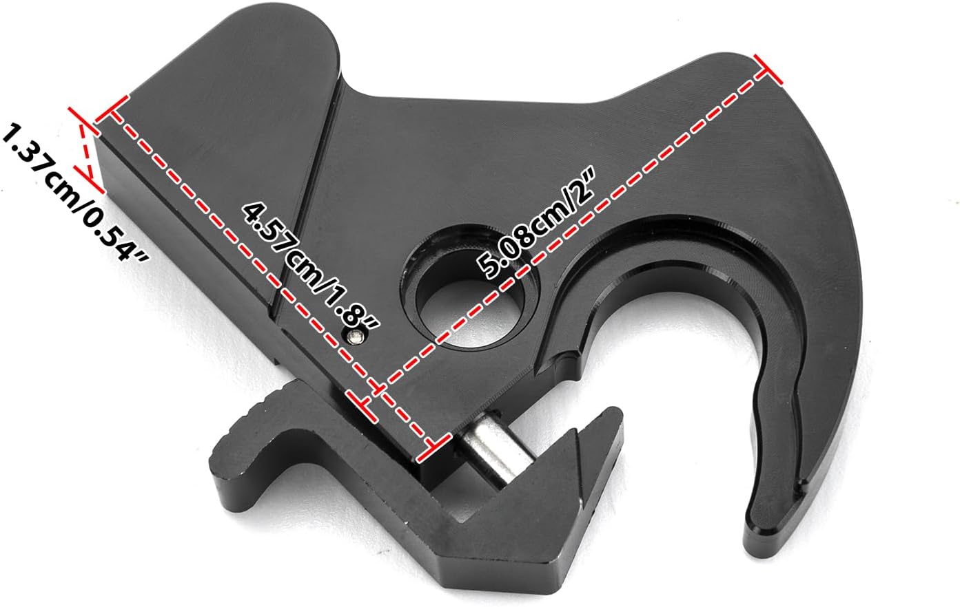 Mofun Detachable Locking Rotary Docking Latch Clips with Keys, Sissy Bar Luggage Rack Mounting Docking Latch Compatible with Harley Touring Dyna Softail Sportster 1984-2025, Black