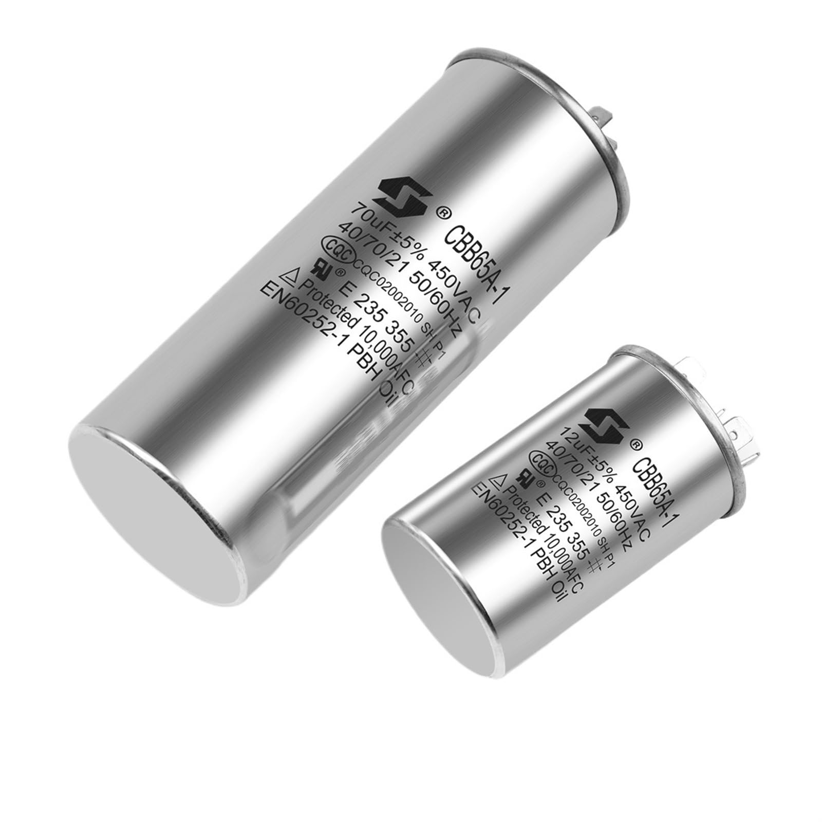 Condensatore Avviamento Elettrodomestici SZ Condensatore CBB65-A 25uF 450VAC 50/60Hz Per Motori Di Condizionatori E Elettrodomestici Cbb65 Specs