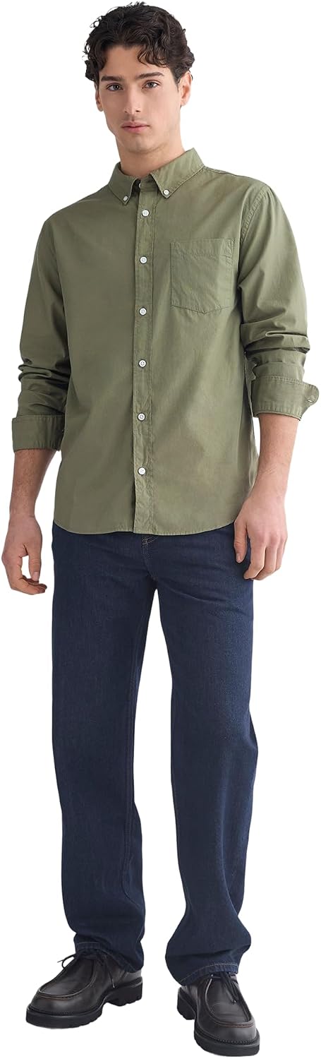 Everlane Men's Washed Poplin Shirt | Organic Cotton Pre-Shrunk Standard Fit Button-Down Shirt