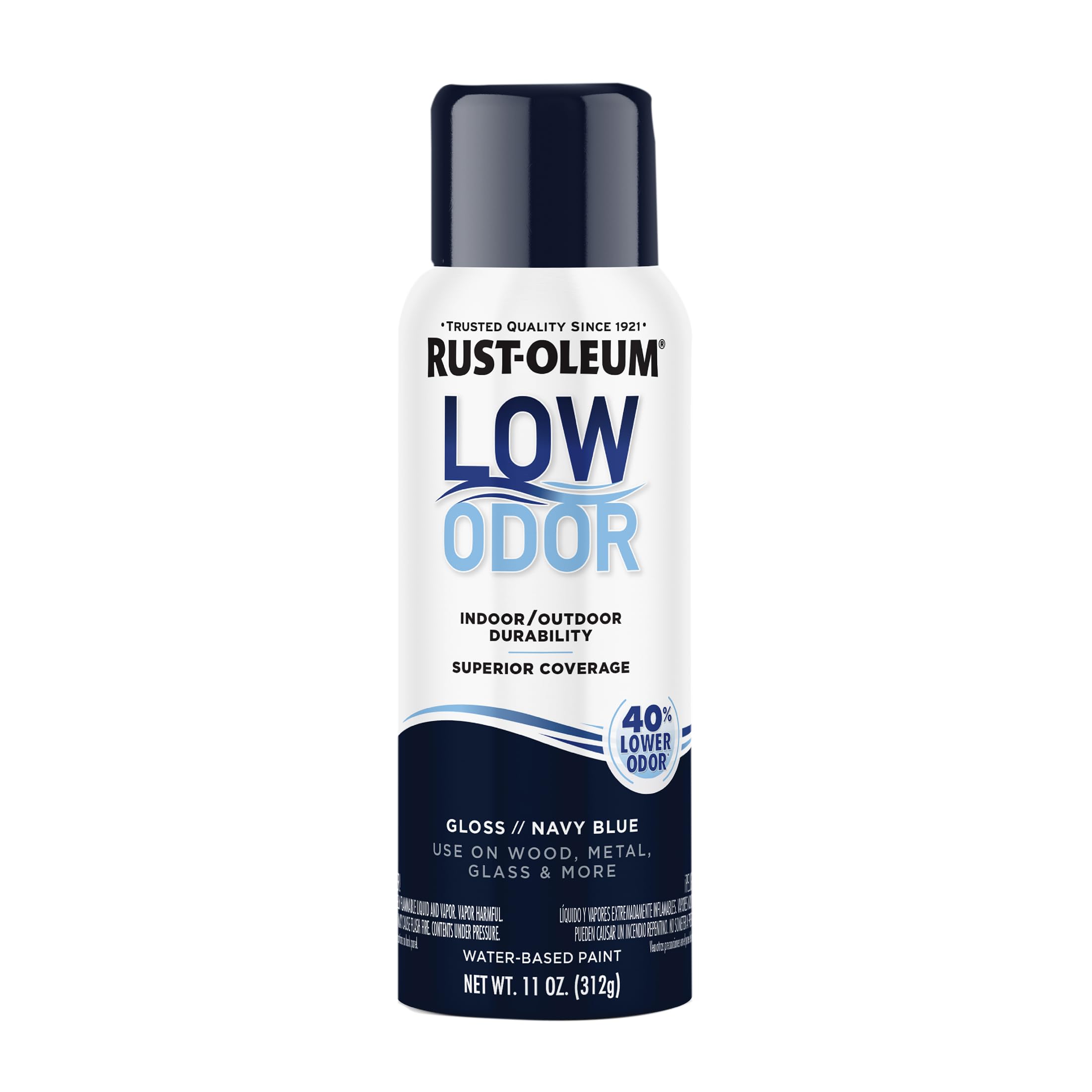 Rust-Oleum Low Odor Premium Spray Paint, Gloss Navy Blue