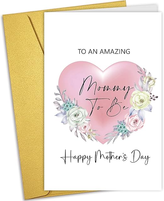 Nchigedy Mommy To Be Mother's Day Card, Funny Mother's Day