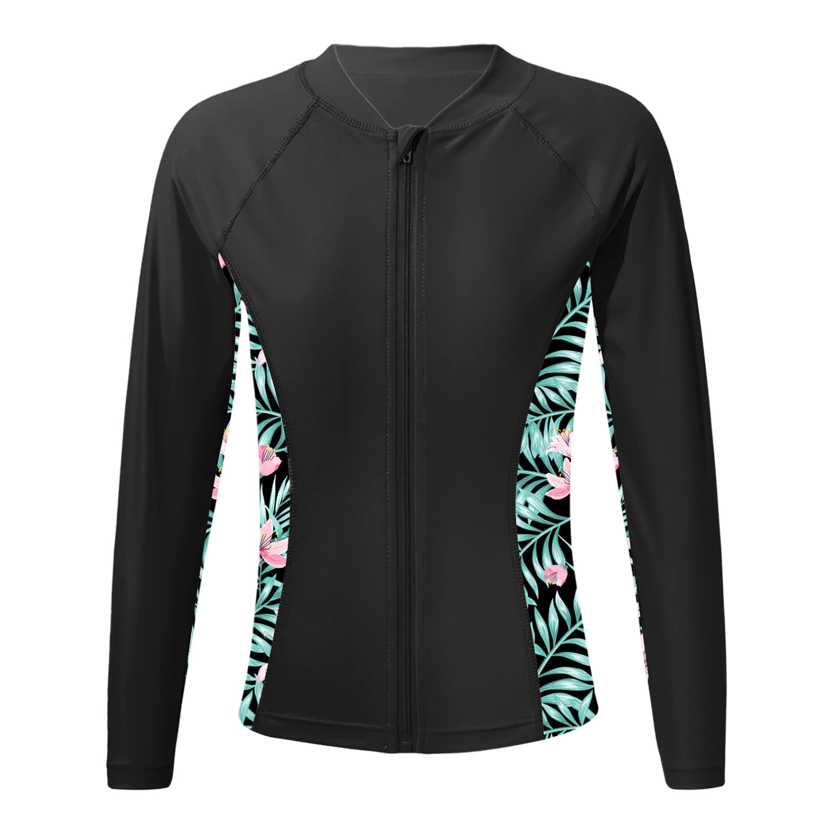 ranrann Enfant Fille Maillot de Bain 3 Pièces Anti UV T-Shirt de Bain Haut et Short de Bain Ensemble Tankini 7-16 Ans