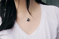 Vista 6 de Susabella Personalized Carnelian July Birthstone Necklace, 18K Gold Filled, Bridesmaid, Mom, and Friend Gift