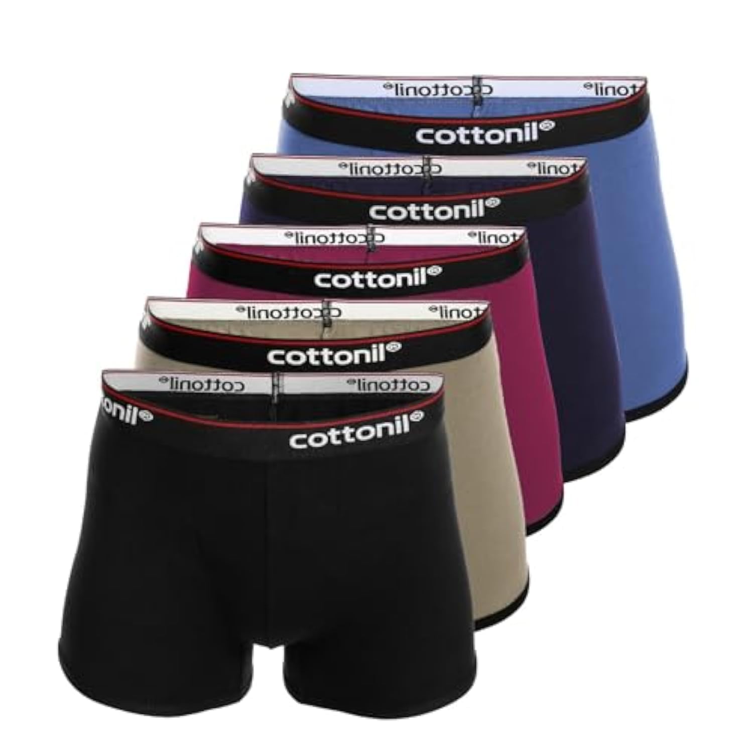 CottonilSet of 5 Everyday Boxer Multi color - M
