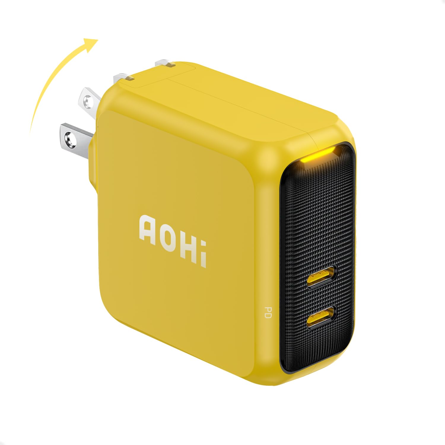 AOHI 充電器 100W Type-C 2ポート MacBook pro iPhone Android Samsung