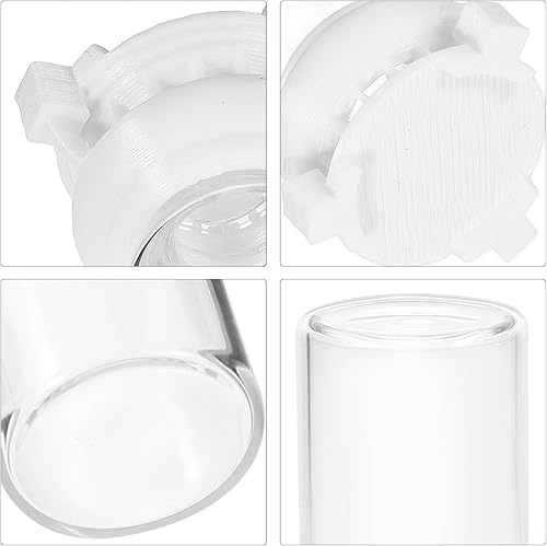 Miniatura 5 de Kit de alimentador de agua de hormigas de vidrio transparente, mini cuencos de alimentación líquida para granja de hormigas, accesorios portátiles