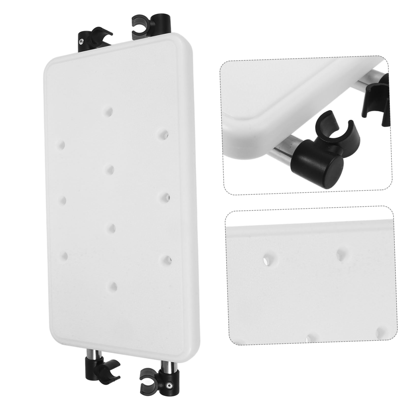 VICASKY Accessorio Supporto Reversibile per di Deambulatore e Lega Sedile in Alluminio Plastico Stabile e Confortevole per Sedile da Doccia