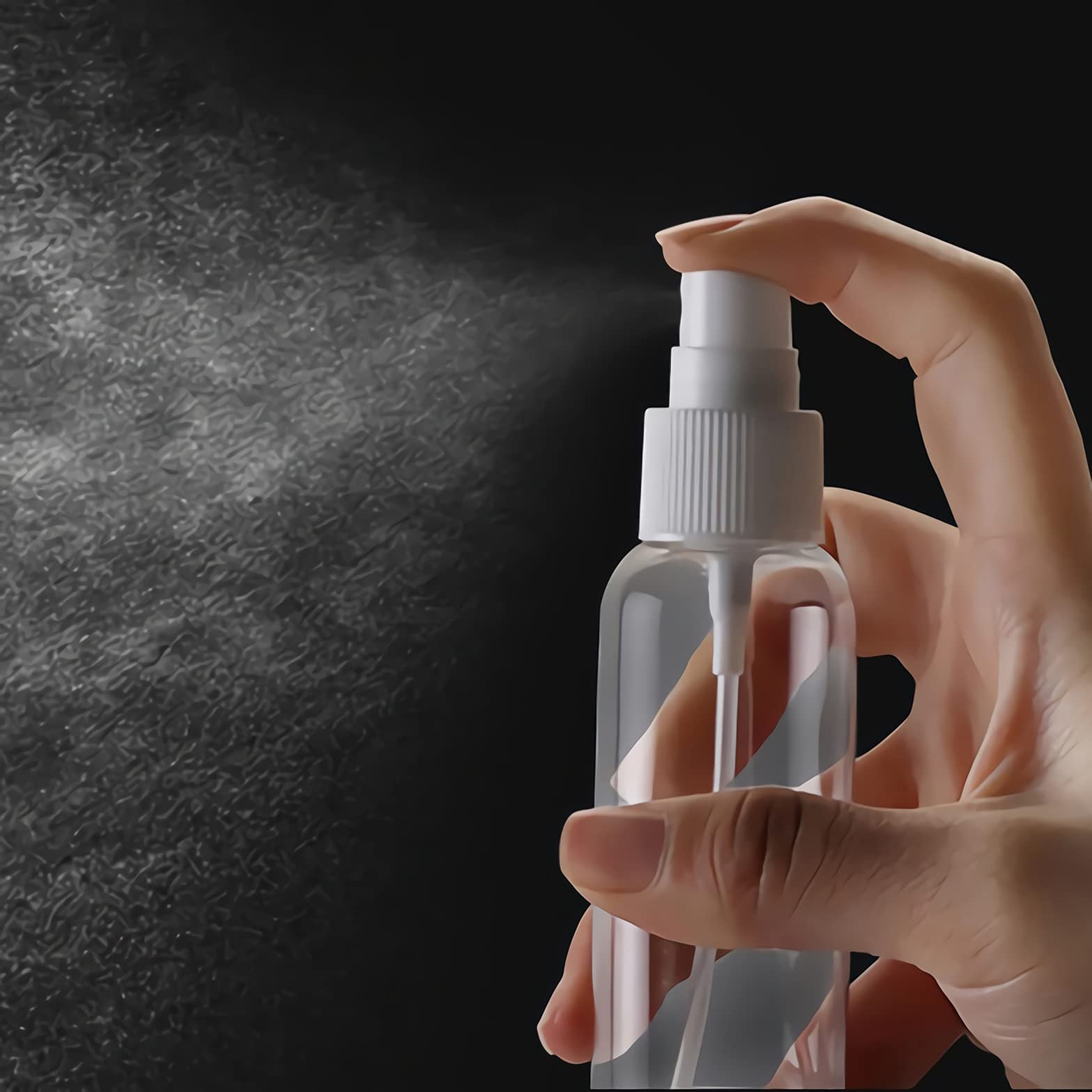 48 Stück Leer Kunststoff 100ml Weiß Sprühflasche Klein mit Weiß Feinen Nebel Sprühpumpe, Zerstäuber Pumpflasche Parfumzerstäuber Reiseflaschen Set für Wasser Alkohol