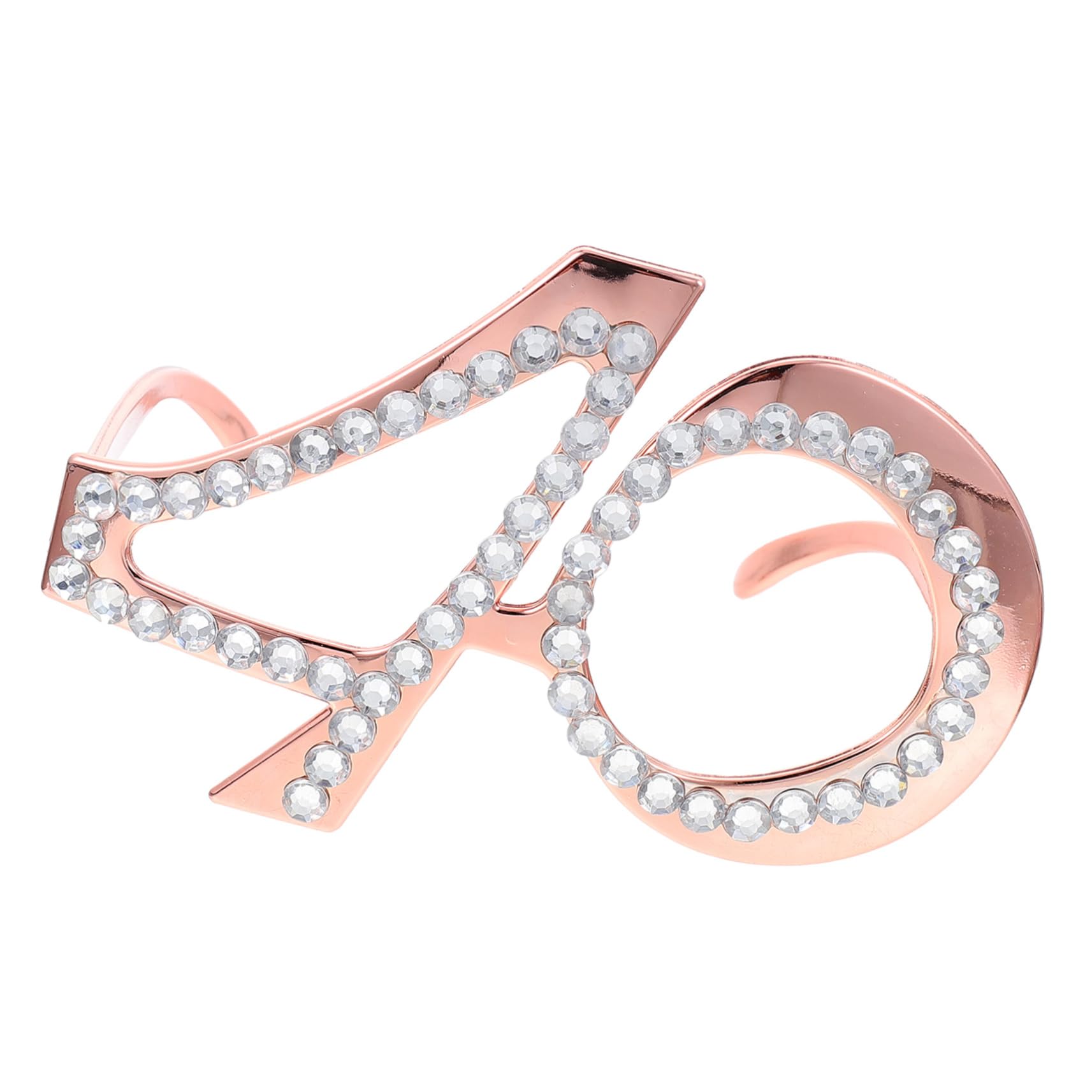 NAMOARLY Anniversary Birthday Glasses Round Frame Party Photo Booth Accessories