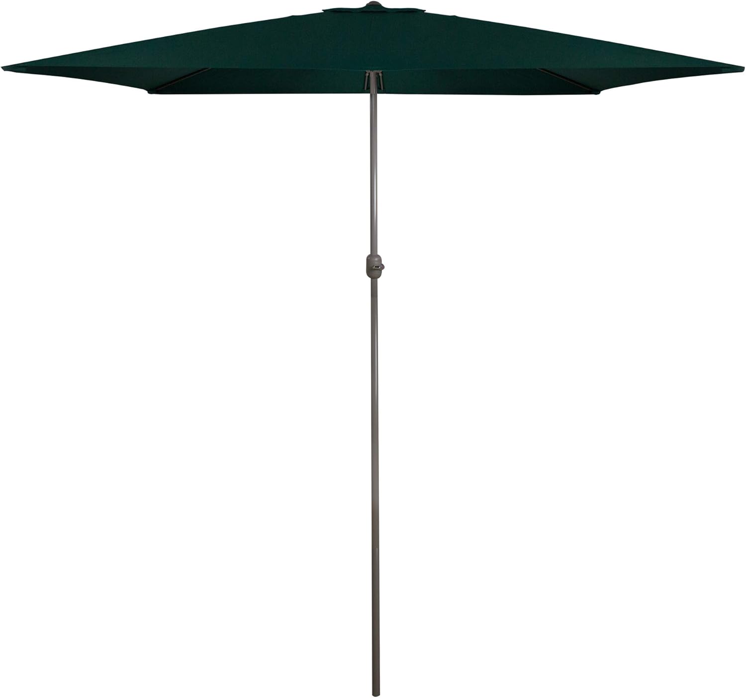 Northlight 10ft x 6.5ft Outdoor Patio Market Umbrella with Hand Crank, Hunter Green