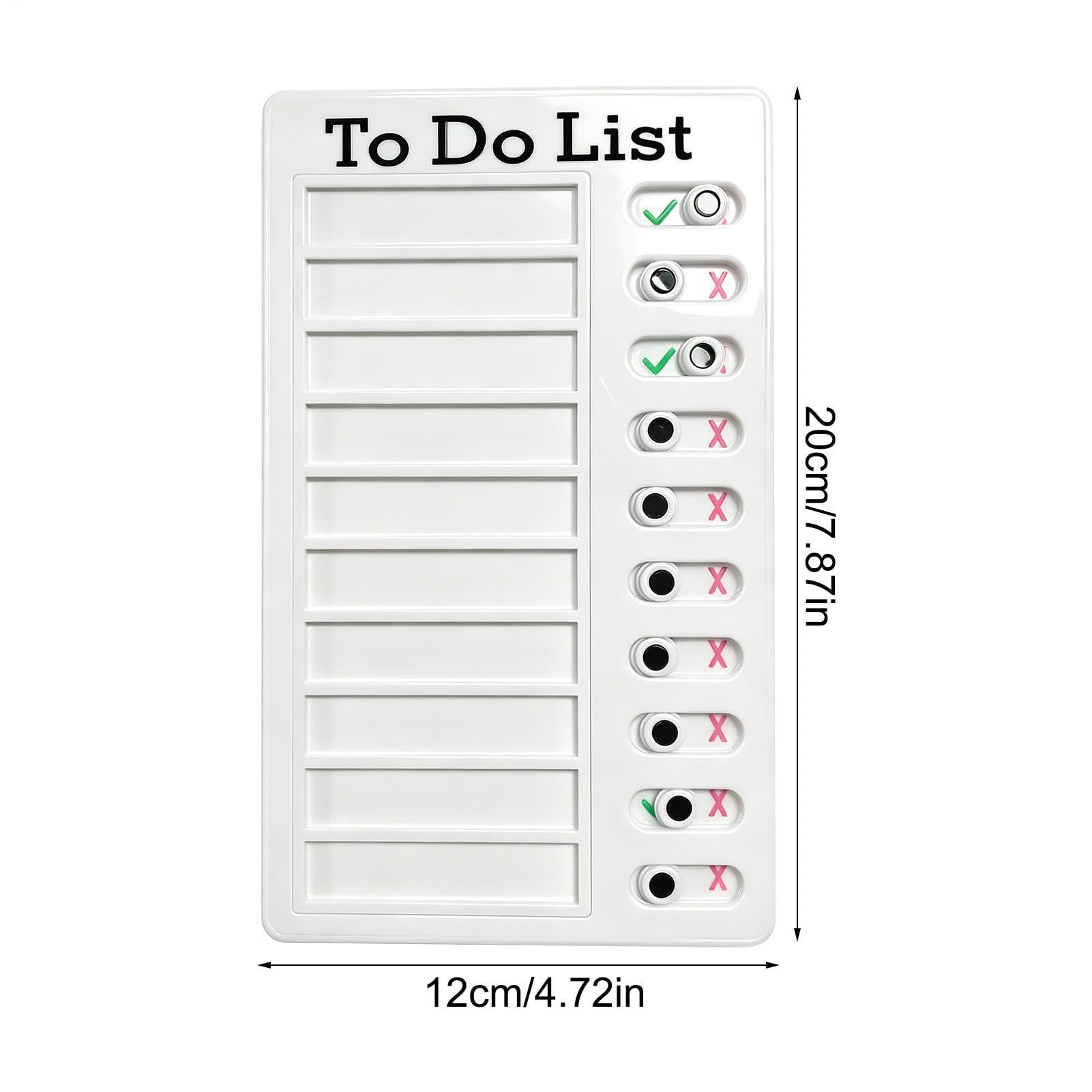 Tableau de corvée pour enfants – Tableau de rappel coulissant réutilisable et amovible, tableau de planification des tâches | pour la planification des tâches, la maison, l'école, le bureau, la salle