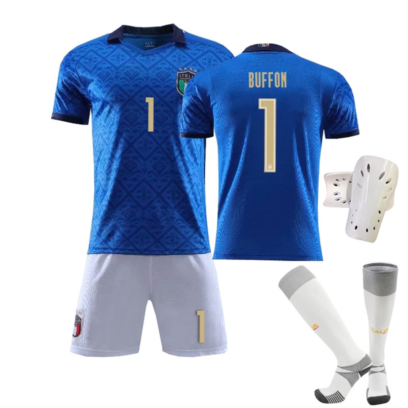 茄子紺 イタリア代表 ユニフォーム 1番 ジャンルイジ ブッフォン