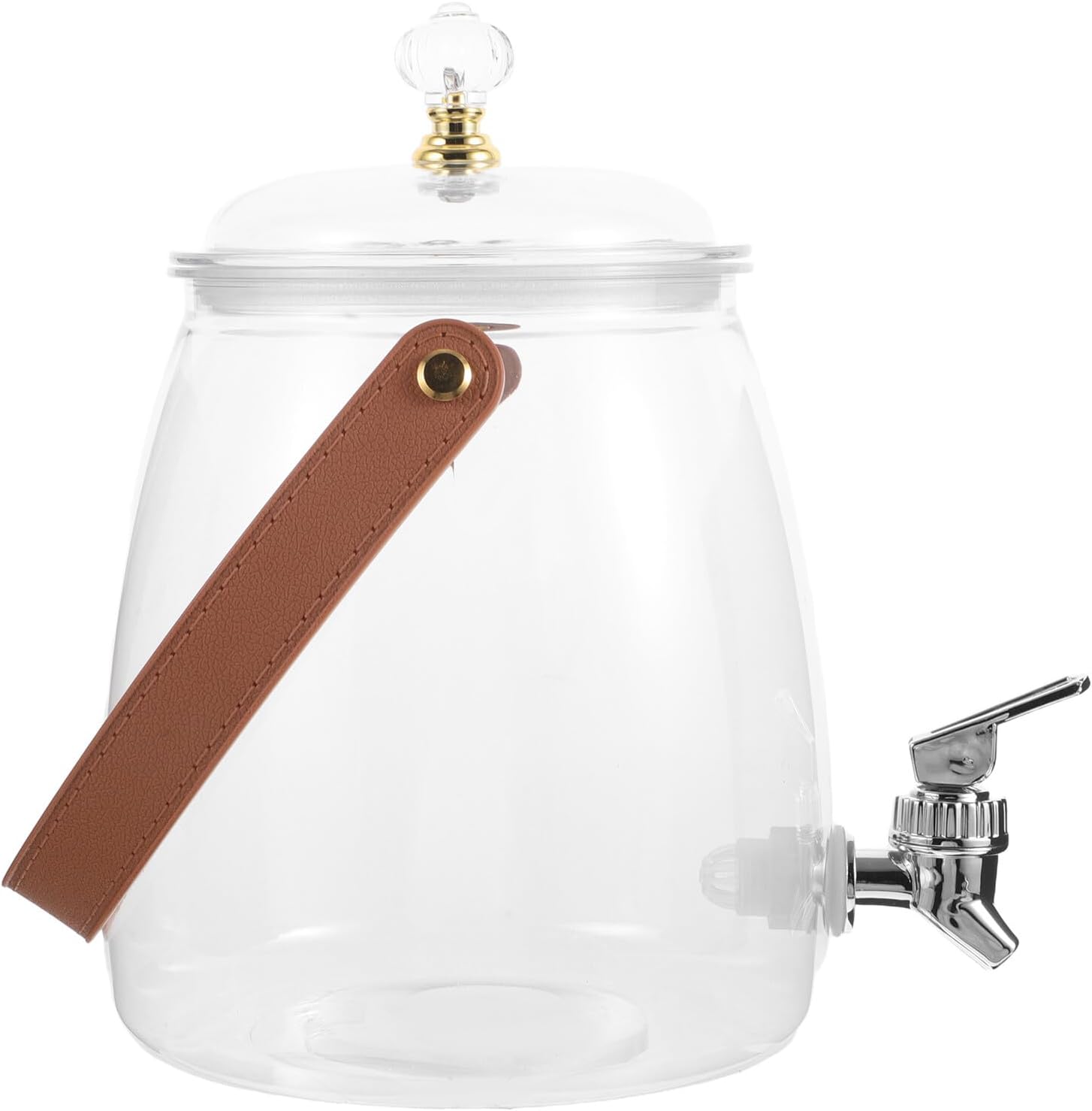 PATKAW Beverage Dispenser 3.2l Cold Drink Container with Tap Plastic Iced Tea Juice Server for Kitchen and Outdoor Use Random Color