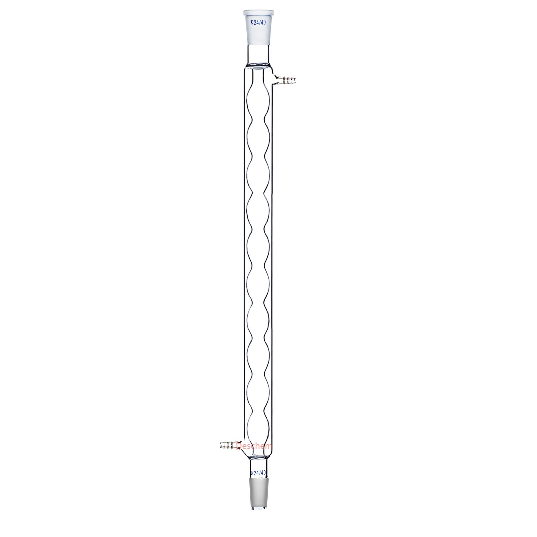 600 mm, 24/40, vidrio Allihn condensador, forma de la bola columna, cristalería de laboratorio