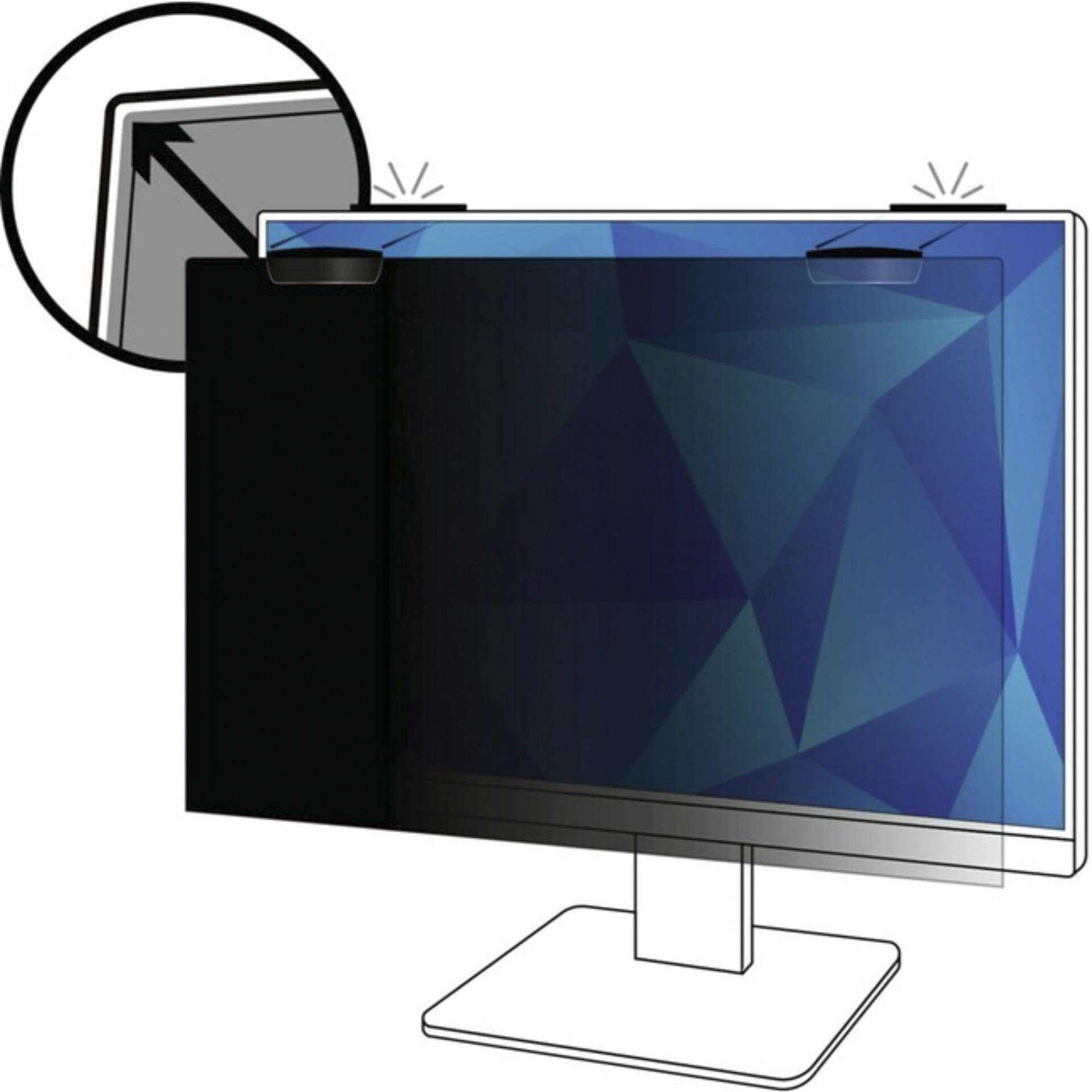 3M™ Filtro de privacidad para Monitor de Pantalla Completa de 63.5 cm Comply™ Magnetic Attach, 16:​10, PF250W1EM