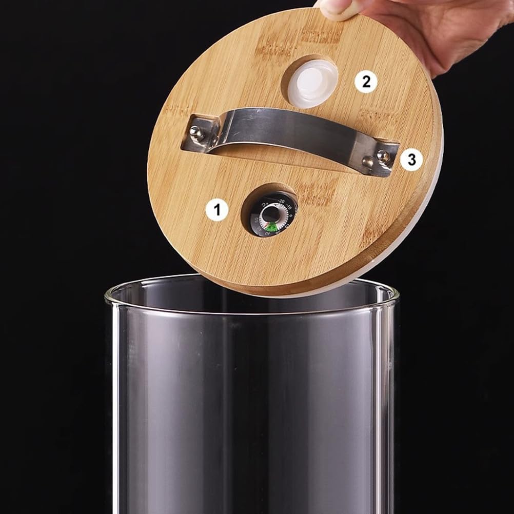 4L,Dispenser di Bevande in Vetro da 2 Pack per Feste, distributore di Bevande con Supporto in Legno di bambù e Rubinetto in Acciaio Inossidabile, distributore di Succo o Limonata