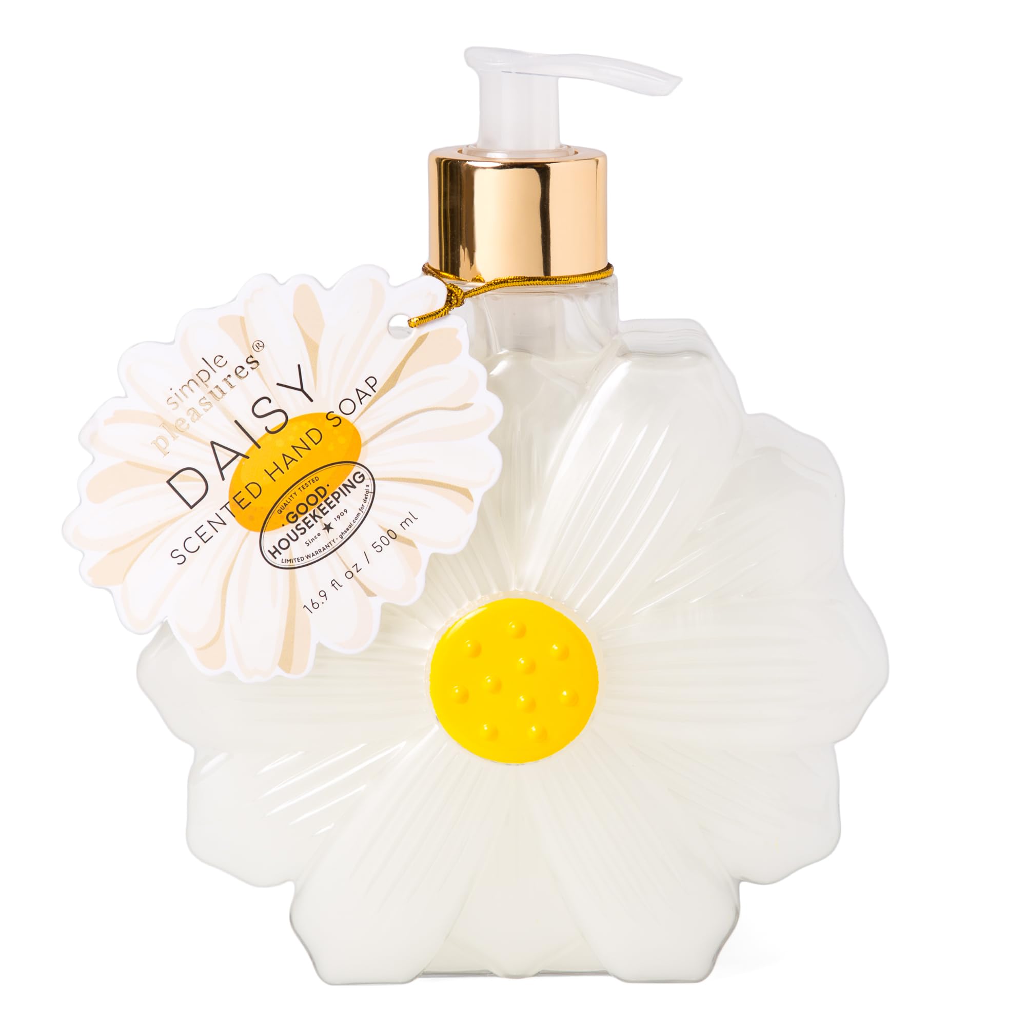 Simple Pleasures White Daisy Scented Liquid Hand Soap Dispenser