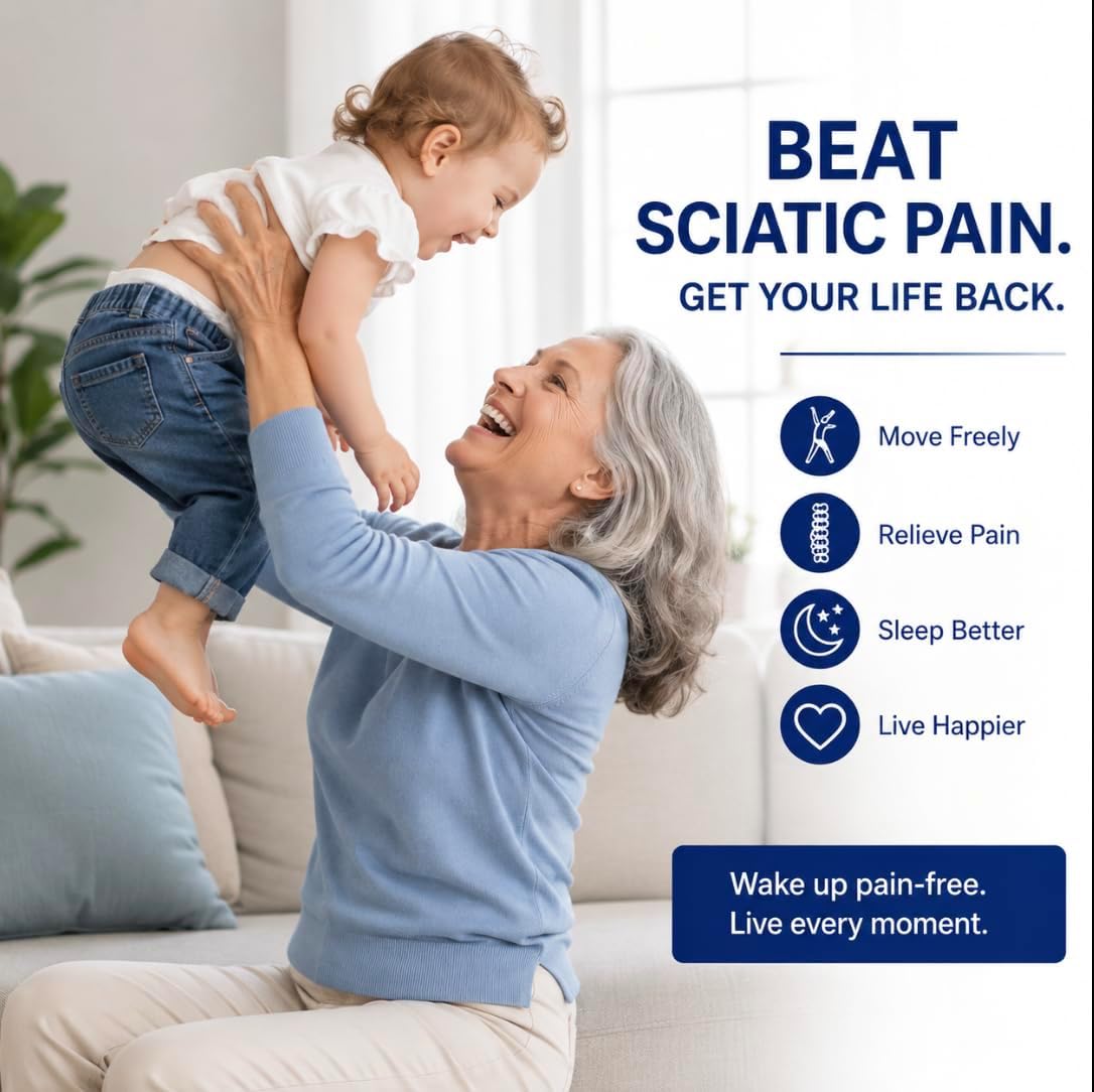The Sciatica Pillow - Knee & Leg Pillow for Side Sleepers