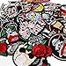Meneng Embroidered Patches Iron-on Appliques: 30pcs Assorted Cool Punk Embroidery Sew-on Patch for Jackets Clothing