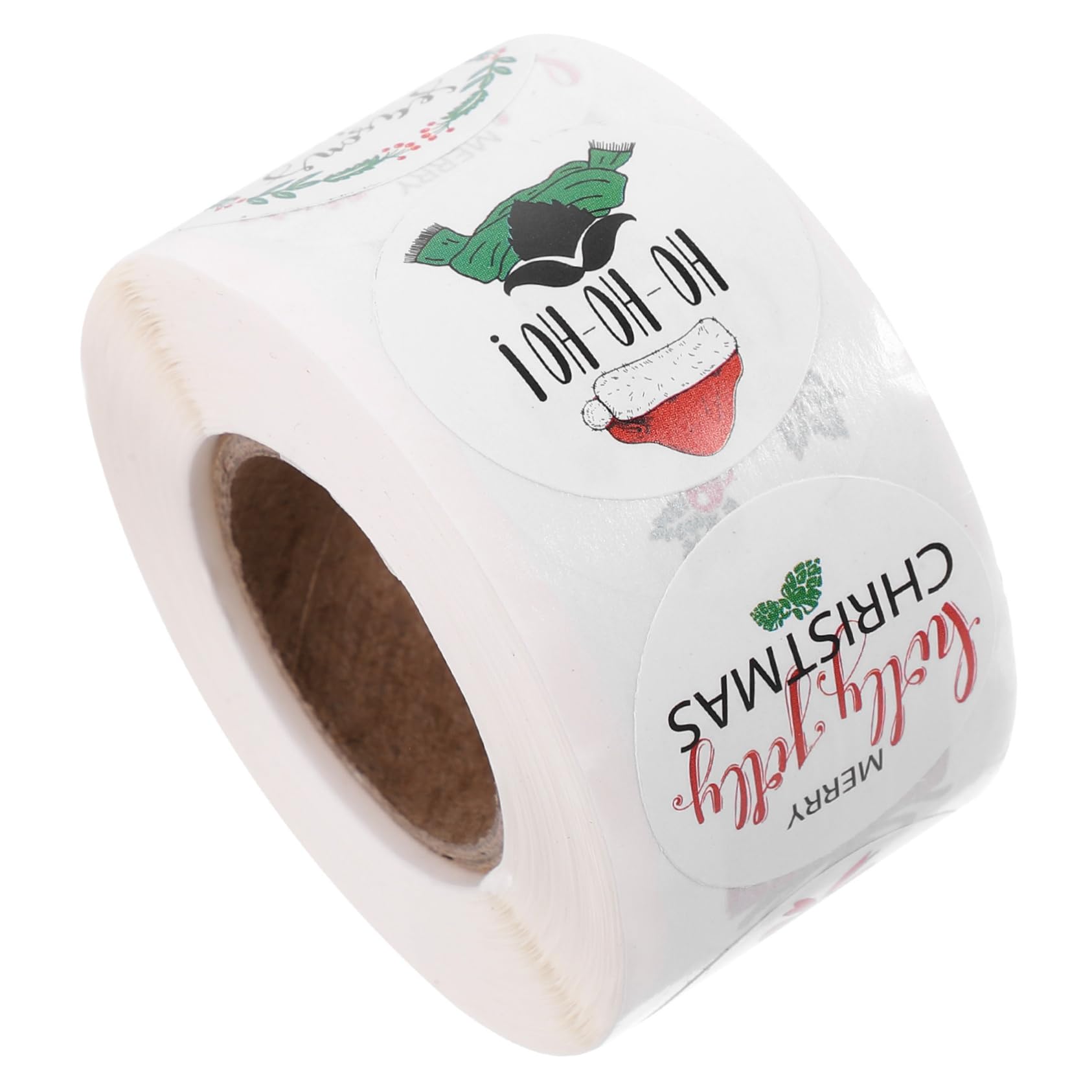 STOBOK 5rotoli Adesivi Natalizi Merry Christmas Stickers Per Regali Decorazioni Biglietti Di Ringraziamento e Matrimoni Da Design e Autoadesivo