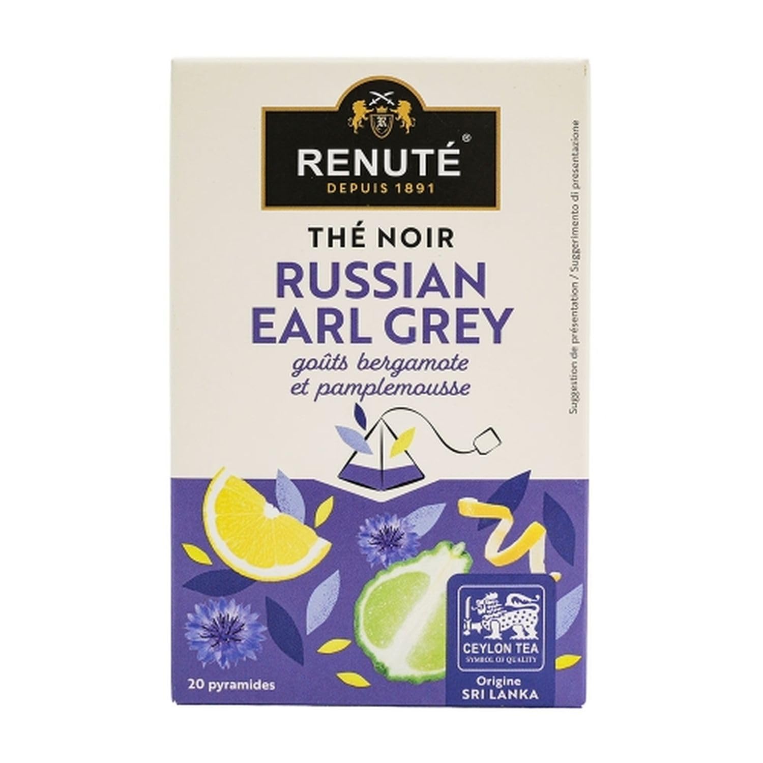 Lot 10x Thé noir Russian earl grey - Boîte 32g