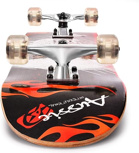 Miniatura 30 de ChromeWheels Patineta de 31 pulgadas, patineta de doble patada, tabla Cruiser Longboard de 8 capas de arce para niños y principiantes