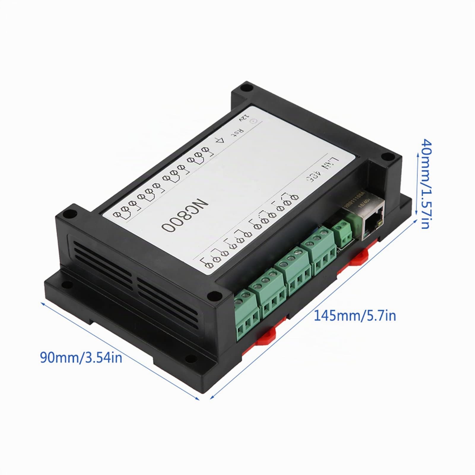 Duokon Módulo de Relé Ethernet de 8 Canales con Estuche, Controlador Remoto, Servidor Web, Placa de Relé Ethernet RJ45, /IP,