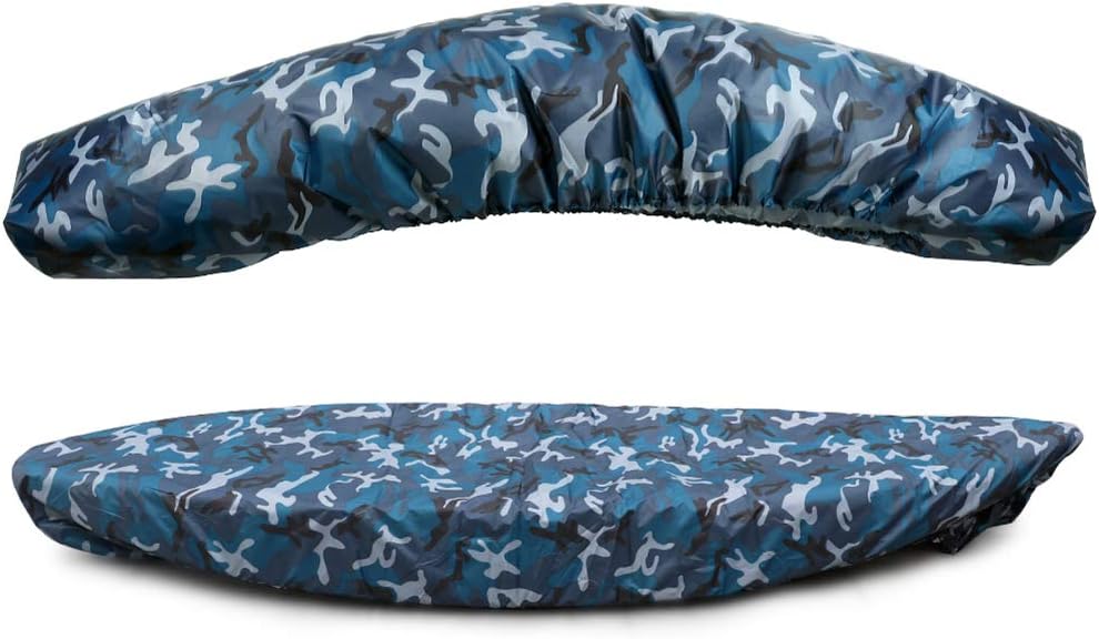 Waterproof Kayak Canoe Cover, Professional Universal Camouflage Kayak Canoe Cover, UV Sunblock Shield Protector, for Fishing Boat Kayak Canoe,5.6to6m / 18.3to19.6ft Boat