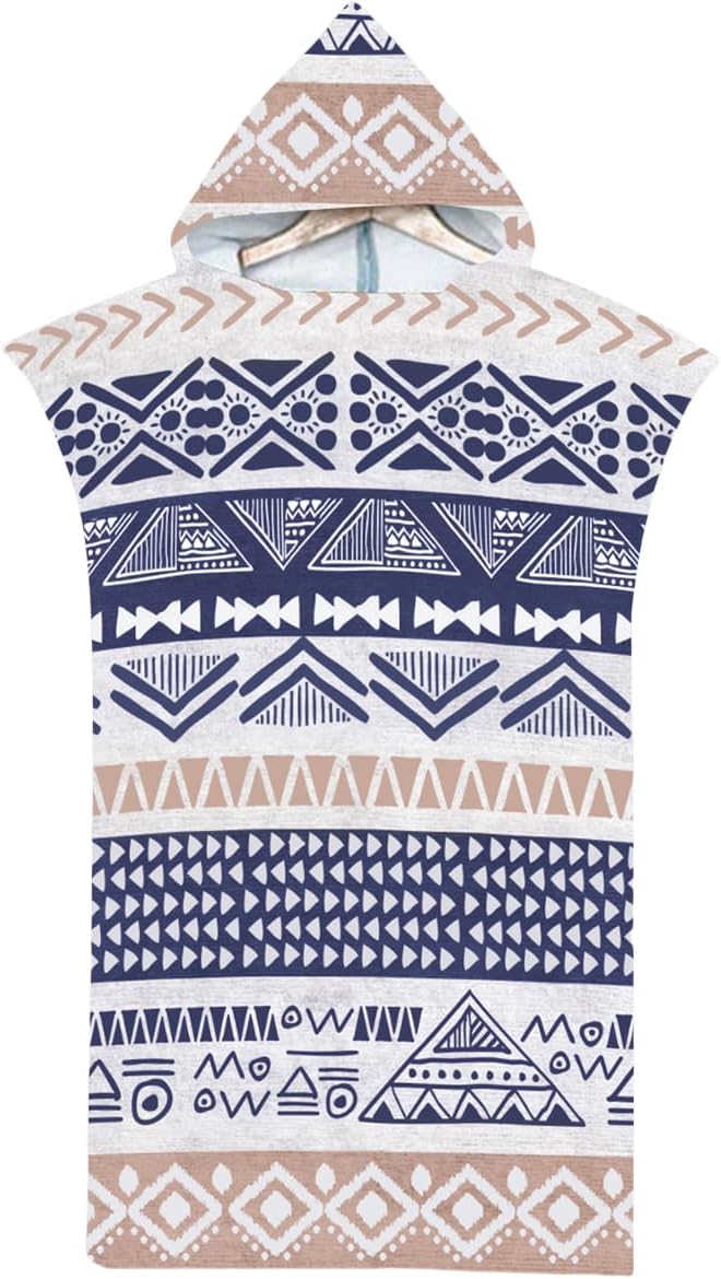 LOMTRATS Quick Dry Surf Poncho Changing Towel Robe Hoodie for Men Women,Swimming Beach Surfing Diving Home Hot Springs Bathing（Adult-M）