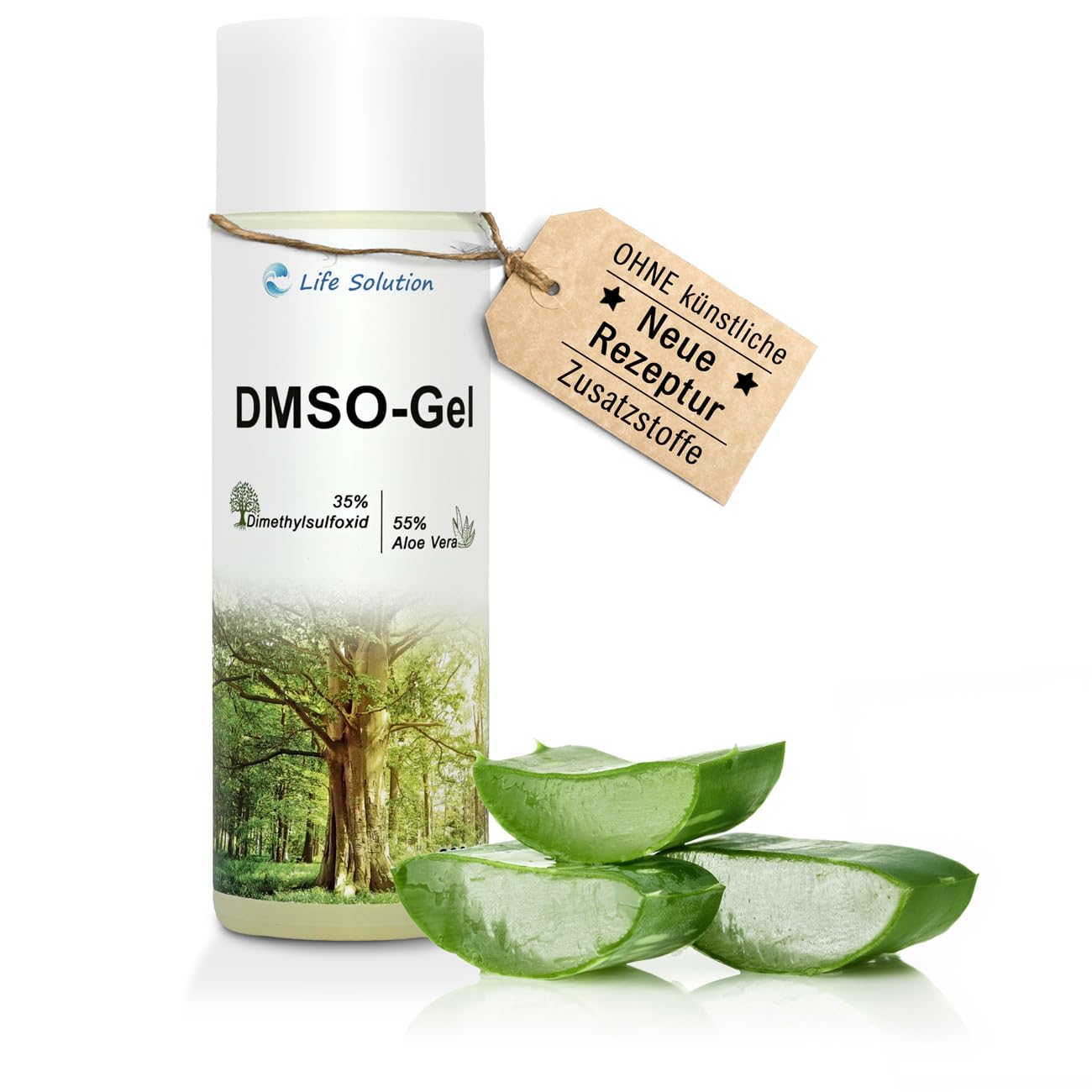 DMSO Gel - mit Aloe Vera - 200 ml - Dimethylsulfoxid in 99,9% pharmazeutischer Reinheit