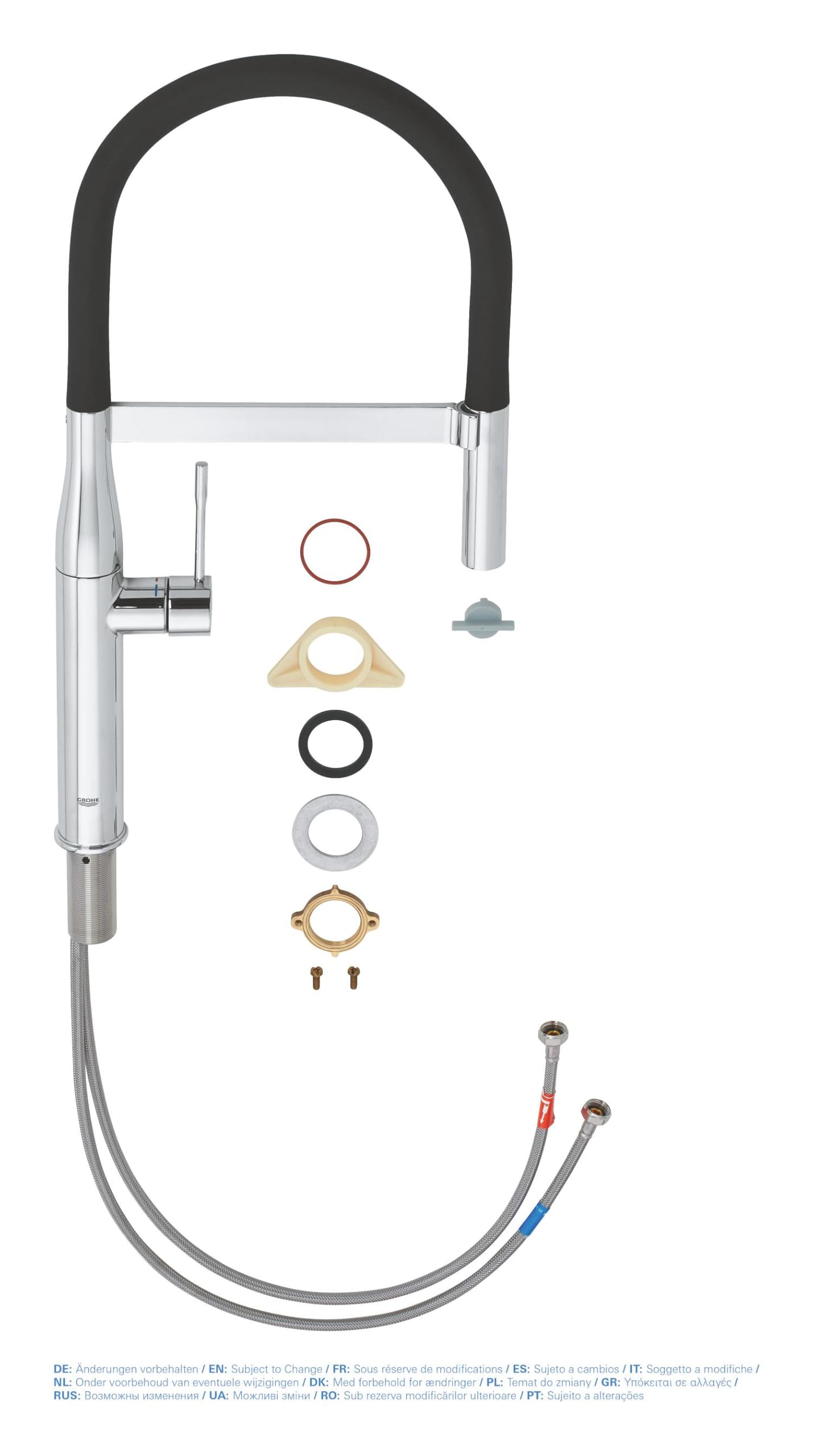 GROHE Miscelatore Monocomando per Lavello Essence New, Cromo 30294000