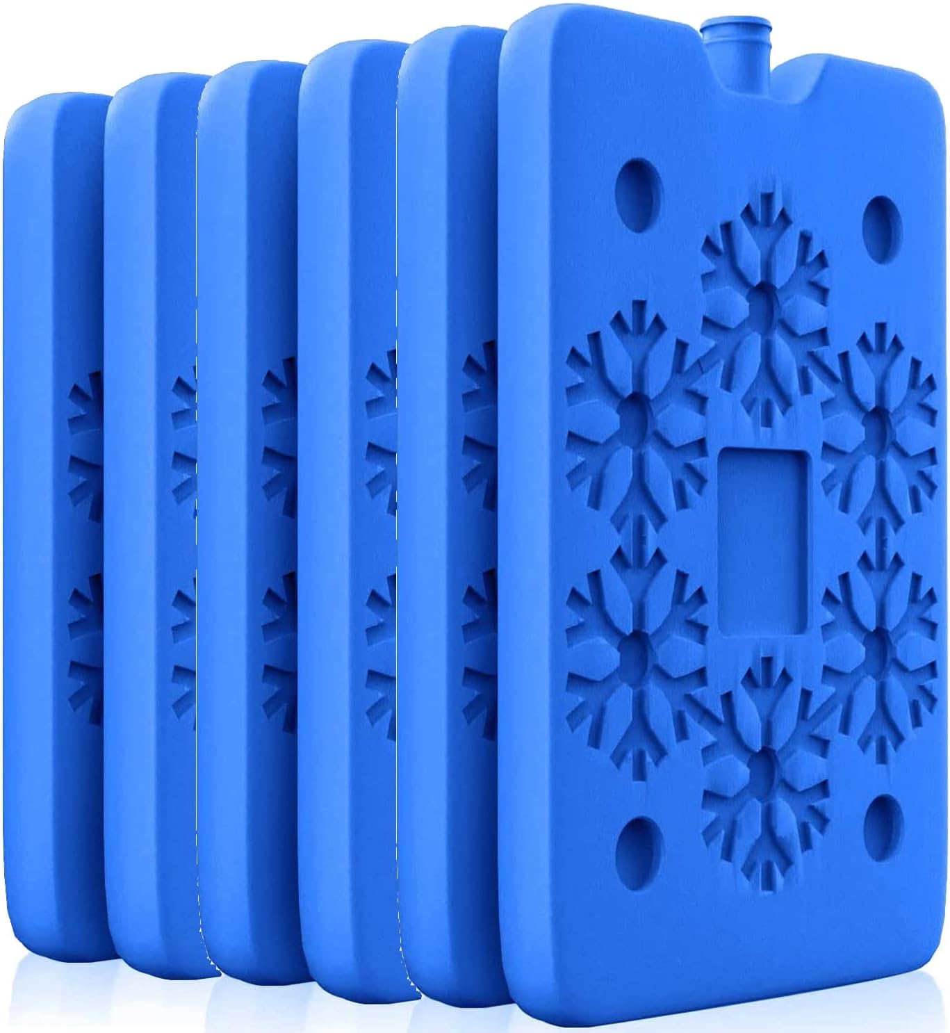 Valuxe Lunch Box Ice Packs Environment Protection, Healthy, BPA-Free Reusable, Refreshable, Keep Foods and Drinks Chill, Quick Freeze Meal in Cooler Lunch Bag Picnic, Camping Outdoor (6 PCS Set)