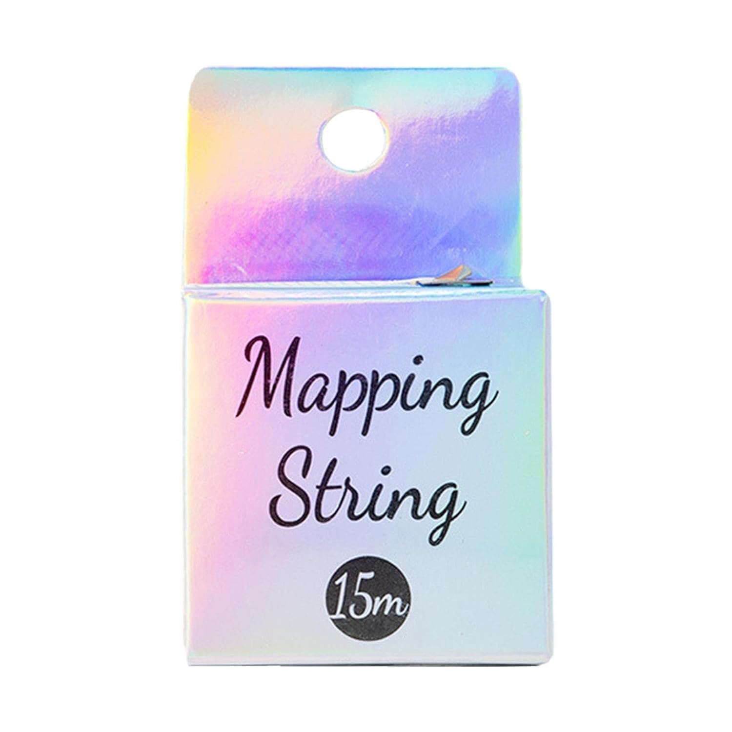 Black White Eyebrow Mapping String, Pre-inked Eyebrow Thread Liners, Tattoo Thread Eyebrow Marker Marking Line for Eyebow Make Up Thread Positioning