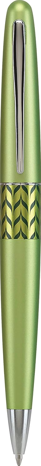 PILOT MR Retro Pop Collection Ballpoint Pen in Gift Box, Green Barrel with Marble Accent, Medium Point Stainless Steel Nib, Refillable Black Ink (91421)