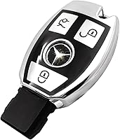 Vista 30 de Creativity Funda para llave de Mercedes Benz. Hermosa funda de TPU compatible con CLS CLK AMG ML C CL E S SL SLK G GLC GLE GLS M R Smart Remote Key