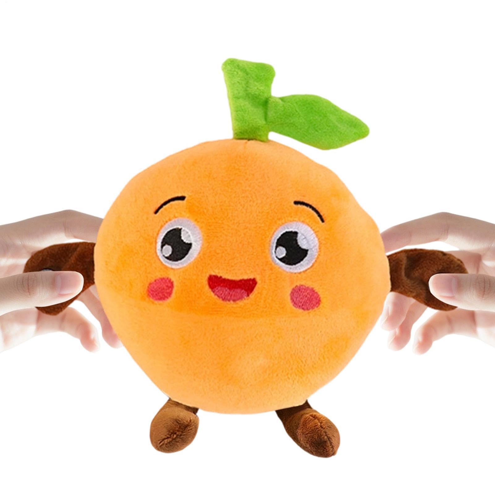 Sensor Beat Piano Plush Toy, Parent-Child Interactive Singing plush toy, Fruit Electric Induction Doll for Kids, Featuring Touch Activated Music Rhythm for Learning & Entertainment Activities