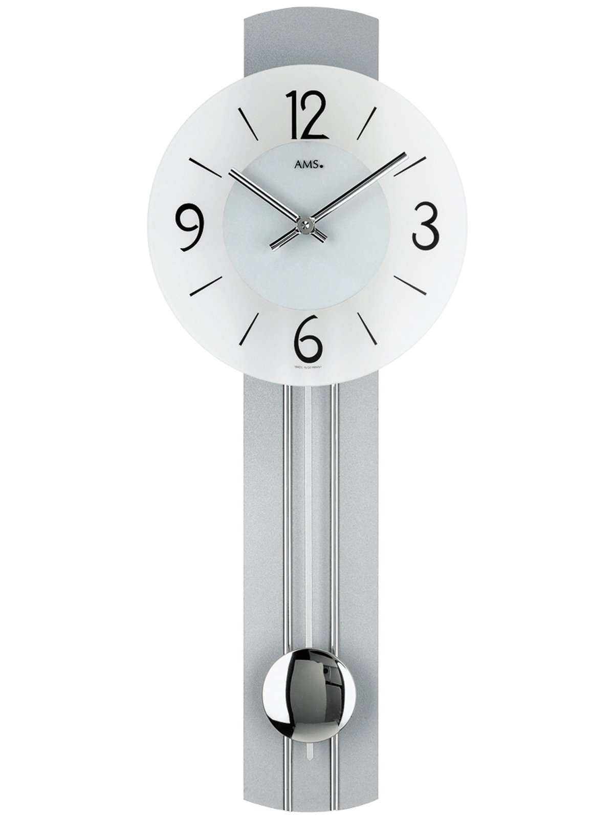 Coslife Moderne Eenvoudige Klassieke Grote Decoratieve Wandklok met Slinger, Moderne Niet-tikkende Stille Metalen Wandklok voor Woonkamer, Slaapkamer, Werkkamer, Kantoor (48 cm * 41 cm Coslife Moderne Eenvoudige Klassieke Grote Decoratieve Wandklok met Slinger, Moderne Niet-tikkende Stille Metalen Wandklok voor Woonkamer, Slaapkamer, Werkkamer, Kantoor (48 cm * 41 cm