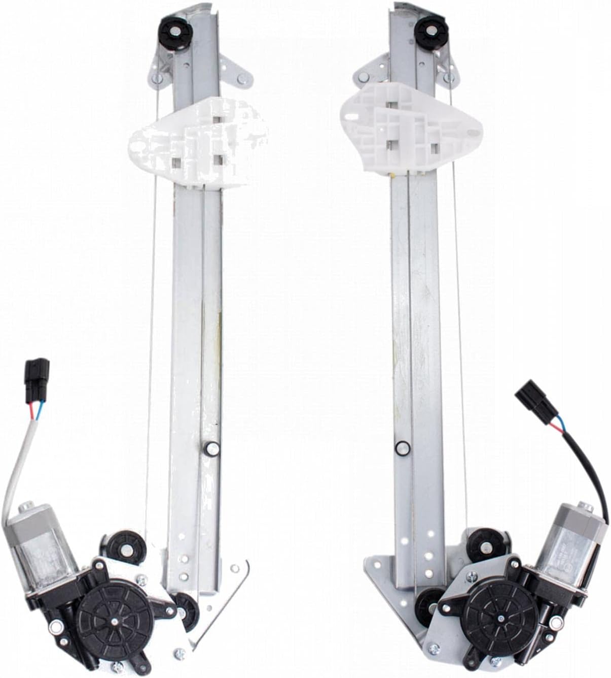 TRQ Driver & Passenger Side Manual Window Regulator Set Compatible with 1998 Chevrolet Tracker 1989-1997 Geo 1989-1998 Suzuki Sidekick