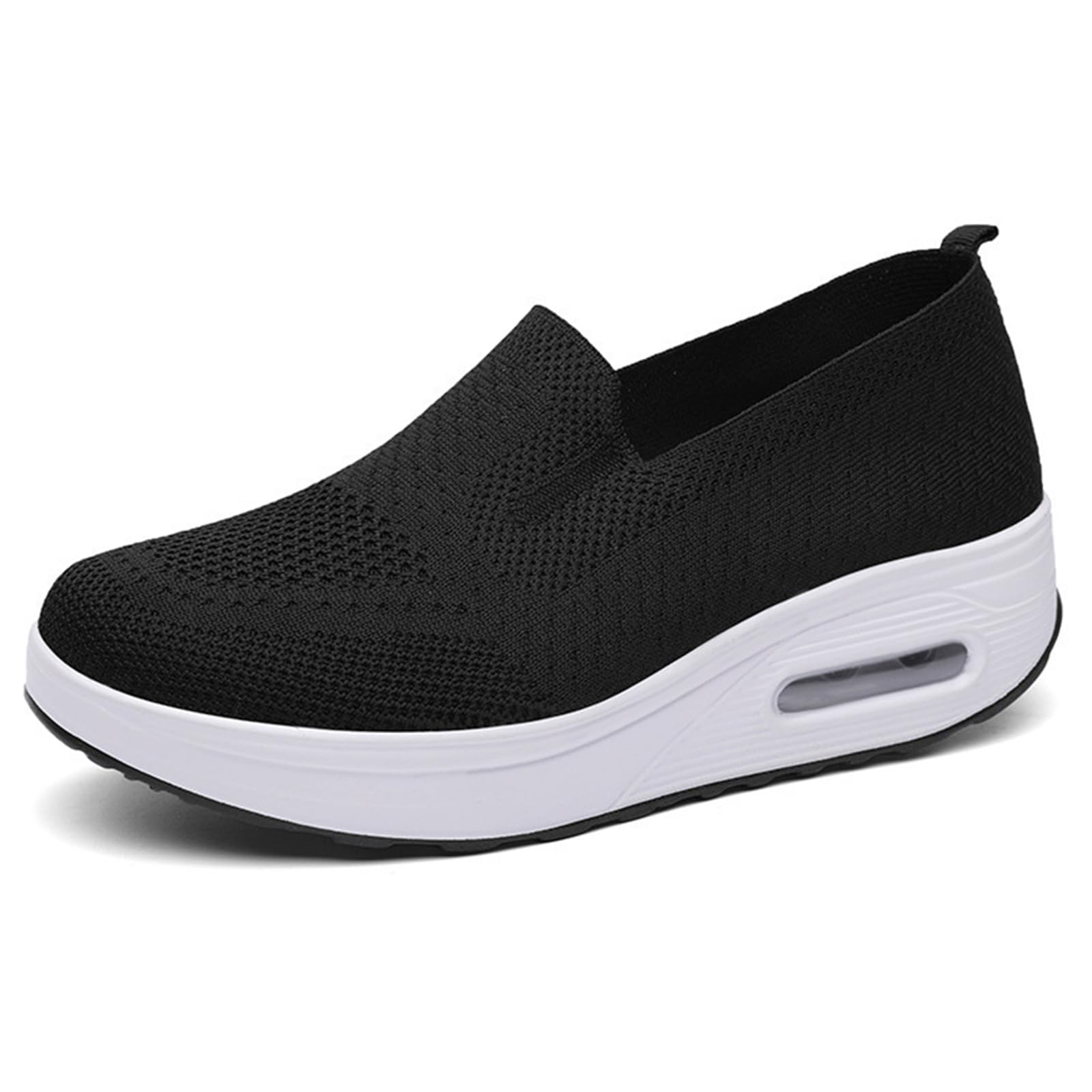 Jeeeun Women's Walking Shoes - Air Cushion Sneakers, Slip On Sneakers for Women