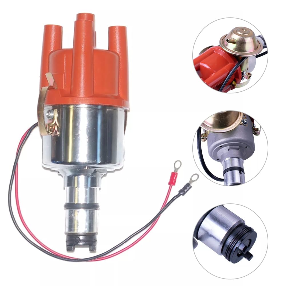 Distribuidor de encendido con tapa y rotor 0231170034. Compatible con Beetle (1961-1979) y Camper T2 (1968-1979). Distribuidores de combustible